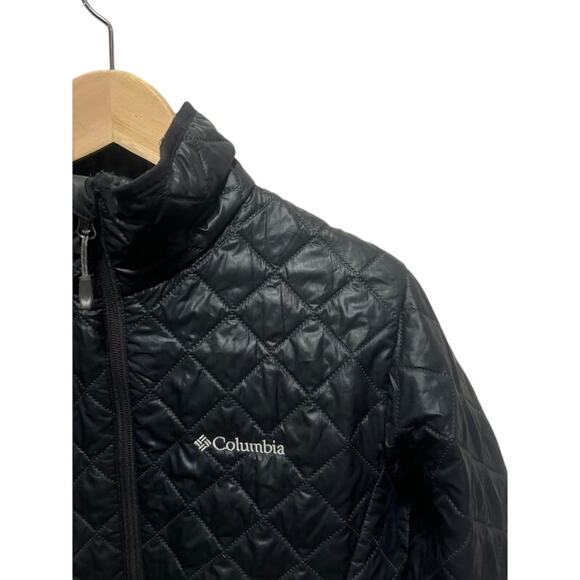 Columbia Women's Jacket Titanium Omni Heat coat sz small black quilted puffer - Picture 3 of 8